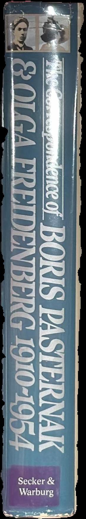 The correspondence of Boris Pasternak and Olga Freidenberg 1910-1954 live spine