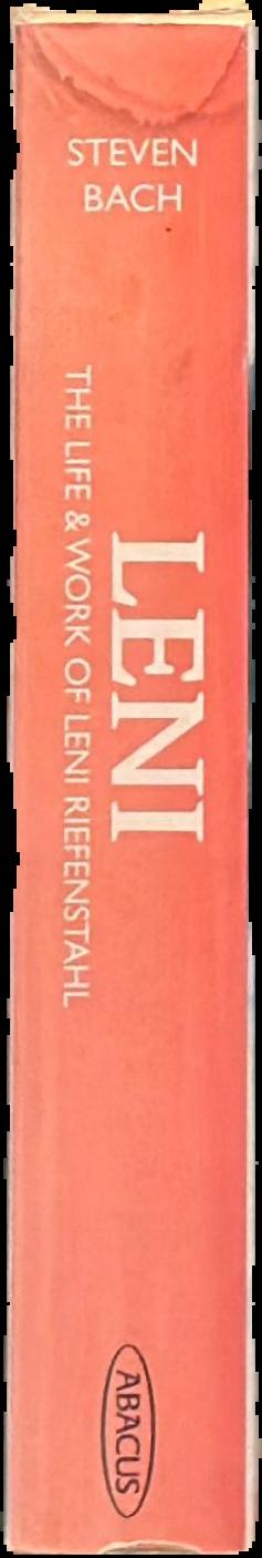 Leni : the life & work of Leni Riefenstahl live spine