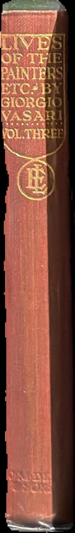 The lives of the painters, sculptors and architects : volume one live spine
