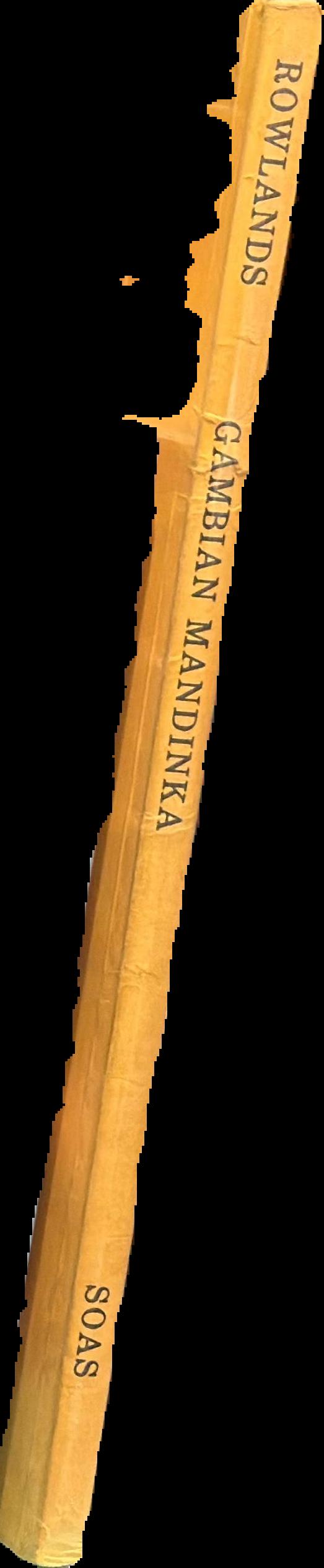 A grammar of Gambian Mandika / E. C. Rowlands live spine