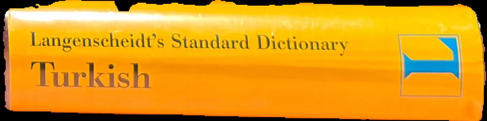 Langenscheidt's standard Turkish dictionary First Part Turkish-English live spine