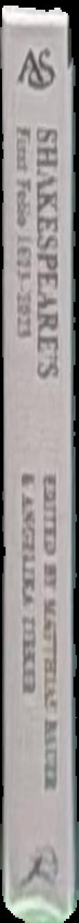 Shakespeare's First Folio 1623-2023 : text and afterlives live spine