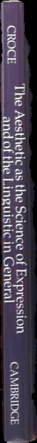 The aesthetic as the science of expression and of the linguistic in general live spine
