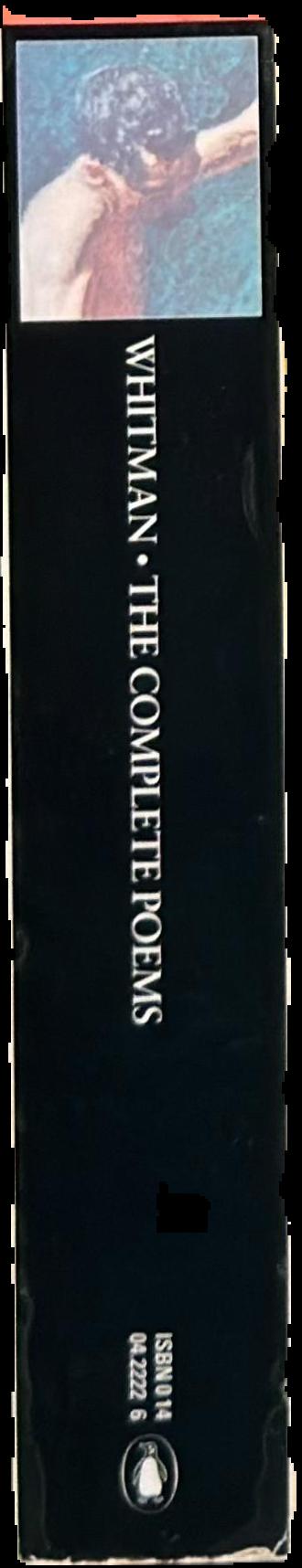 Walt Whitman : the complete poems live spine