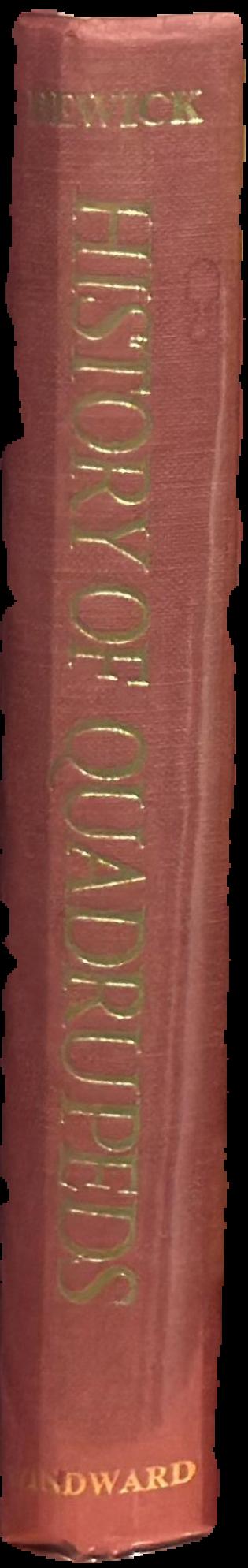 A general history of quadrupeds : the figures engraved on wood / by Thomas Berwick live spine