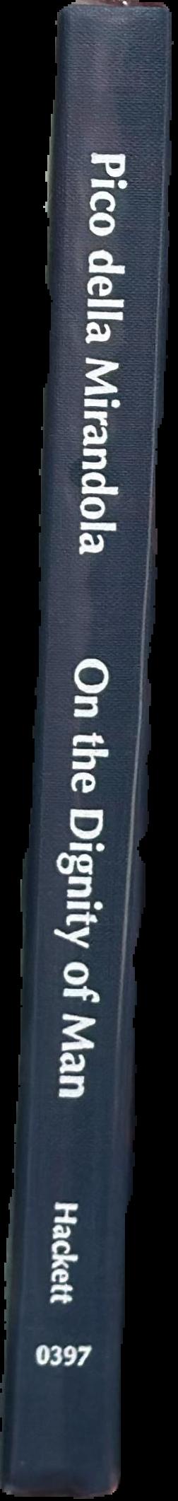 On the dignity of man. On being and the one. Heptaplus live spine