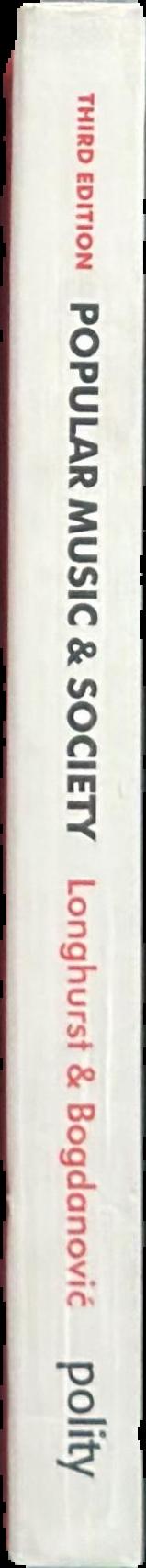Popular music and society live spine