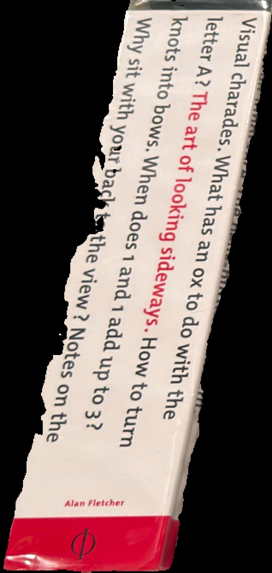 The art of looking sideways live spine