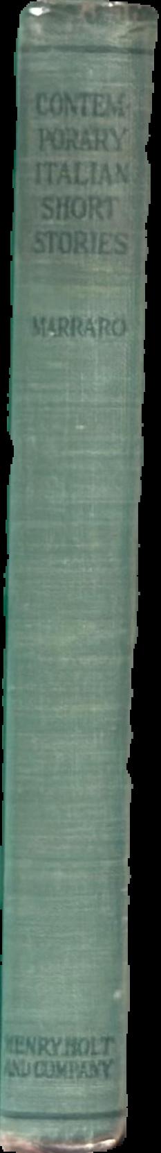 Contemporary Italian short stories live spine