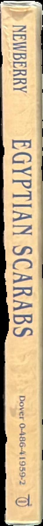Egyptian scarabs / Percy E. Newberry live spine