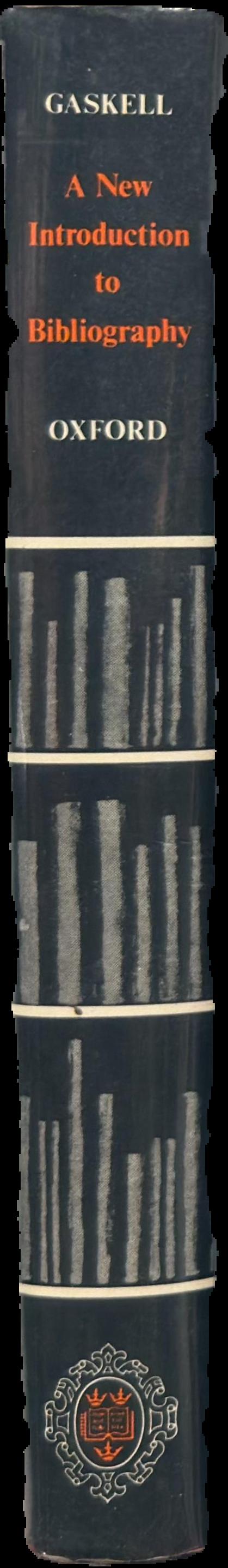 A new introduction to bibliography live spine