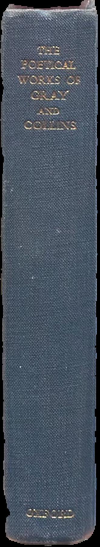 The poems of Gray and Collins / edited by Austin Lane Poole live spine