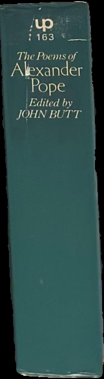 The poems of Alexander Pope : a one-volume edition of the Twickenham text with selected annotations live spine