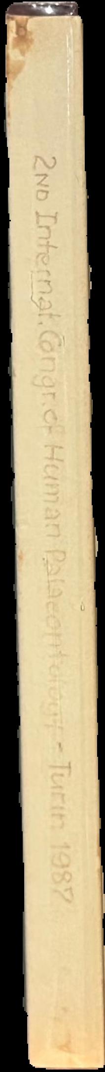 Proceedings of the 2nd international congress of human paleontology, Turin, September 28–October 3, 1987 live spine