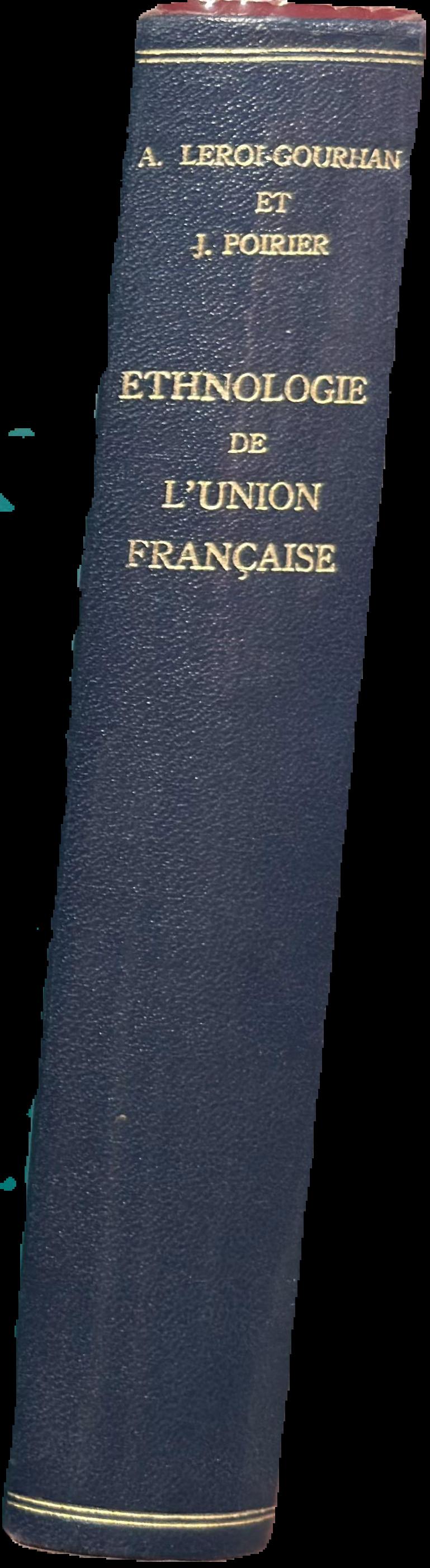 Ethnologie de l'Union Francaise live spine