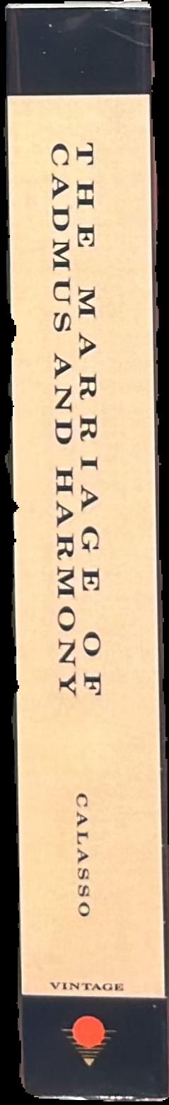 The marriage of Cadmus and Harmony live spine