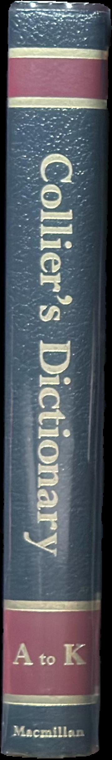 Collier's dictionary / edited by William D. Halsey live spine