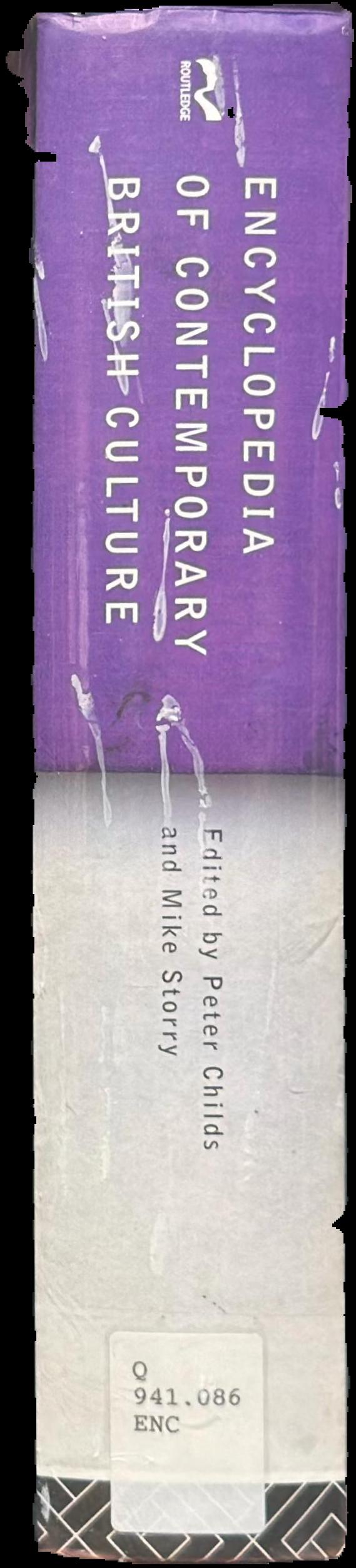 Encyclopedia of contemporary British culture live spine