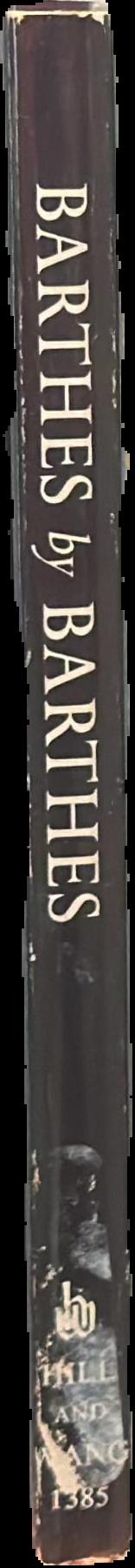 Roland Barthes by Roland Barthes live spine