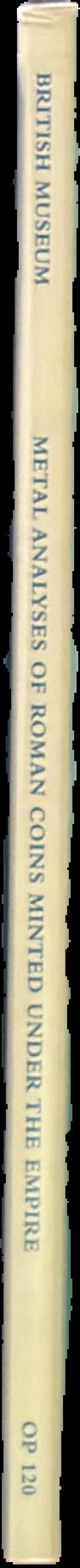 Metal analyses of Roman coins minted under the Empire live spine