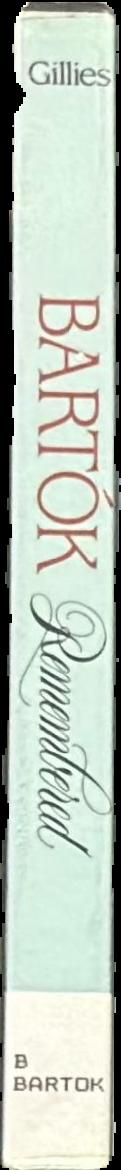 Bartok remembered live spine