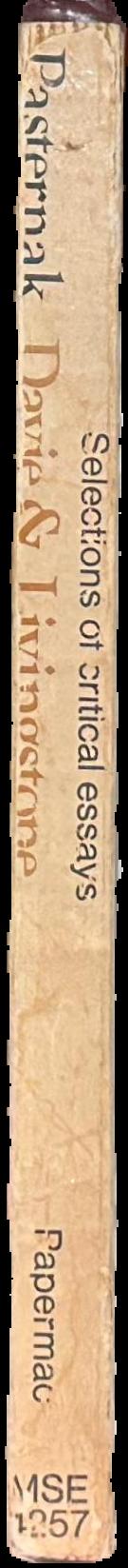 Pasternak : modern judgements / edited by Donald Davie and Angela Livingstone ; verse translations by Donald Davie live spine