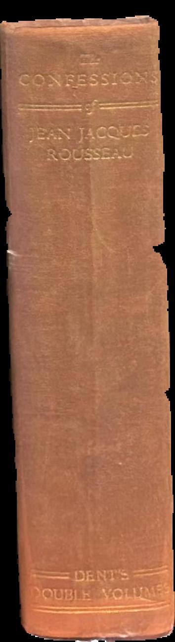 The confessions of Jean Jacques Rousseau live spine