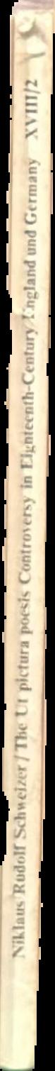 The Ut pictura poesis controversy in eighteenth-century England and Germany live spine