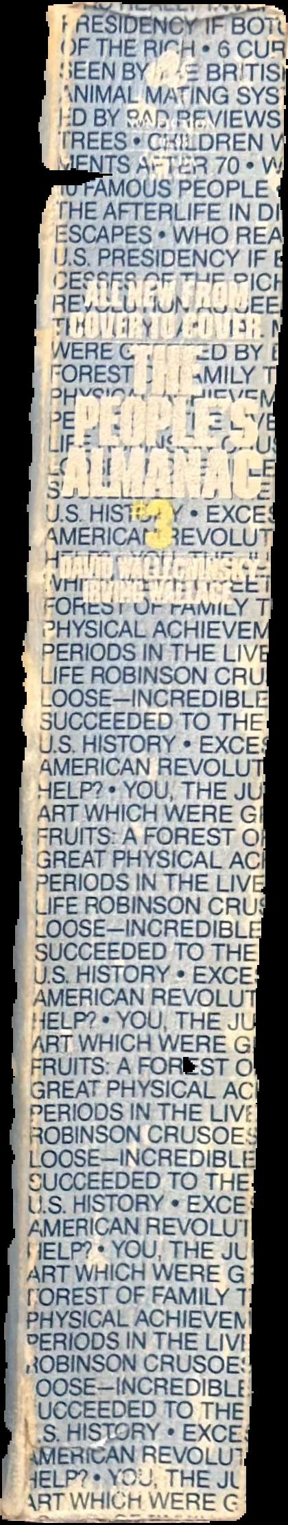 The people's almanac #2 live spine
