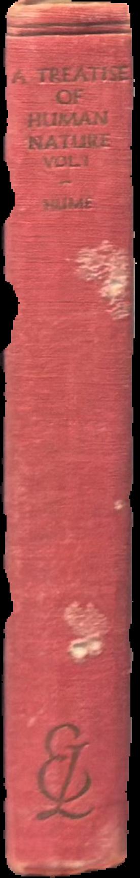 A treatise of human nature in two volumes : vol. I / David Hume ; introduction by A. D. Lindsay live spine