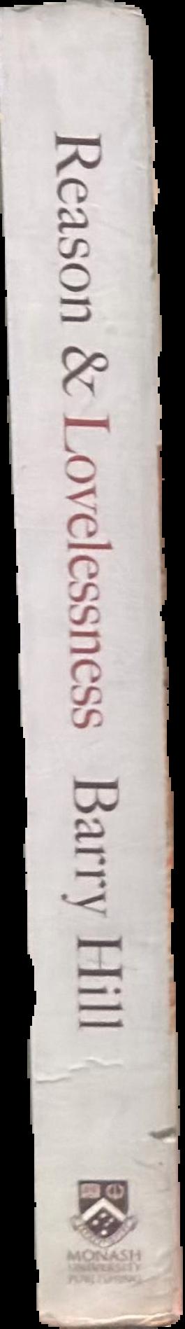 Reason & lovelessness : essays, encounters, reviews 1980-2017 / Barry Hill live spine