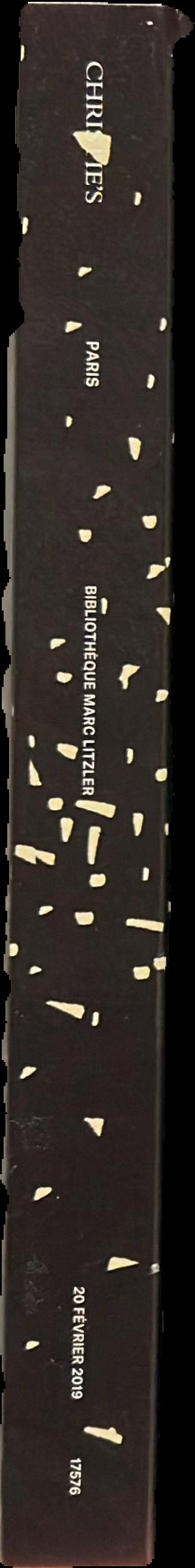 Bibliothèque Marc Litzler : vente aux enchères, Mecredi 20 février 2019 / Christie's live spine