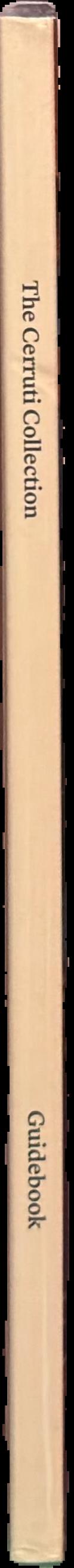 The Cerruti Collection : guidebook live spine