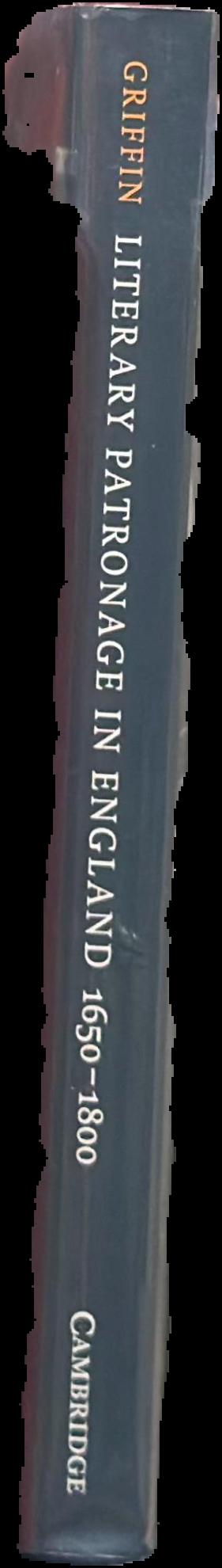 Literary patronage in England, 1650–1800 live spine