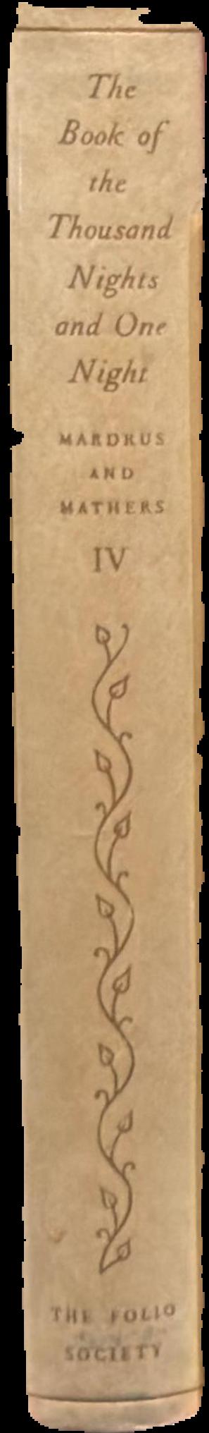 The book of the thousand nights and one night : volume IV live spine