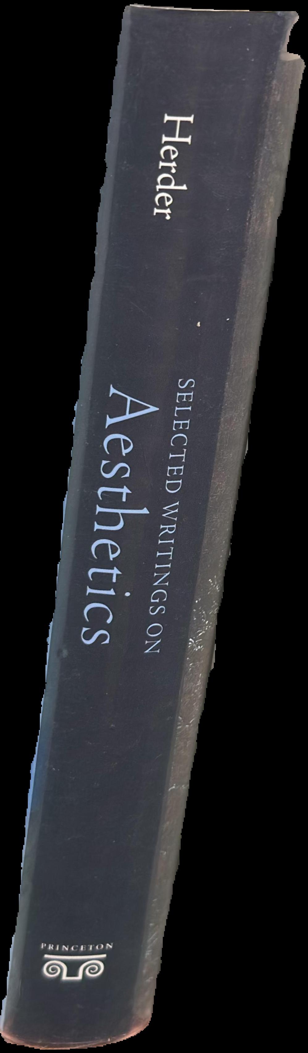 Selected writings on aesthetics live spine
