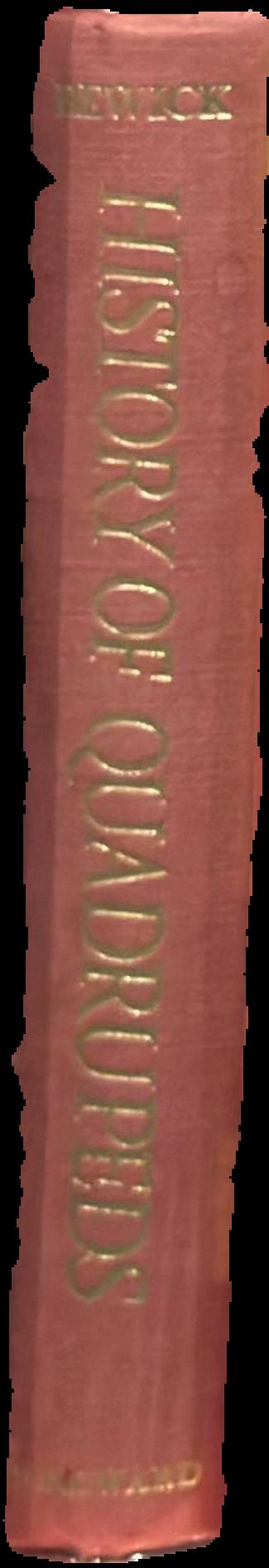 A general history of quadrupeds : the figures engraved on wood / by Thomas Berwick live spine