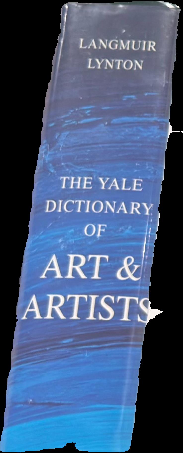 The Yale dictionary of art and artists live spine