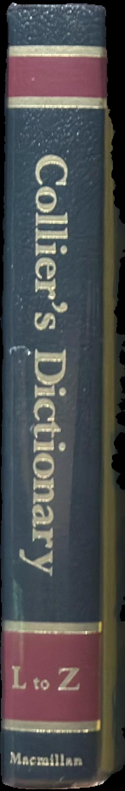 Collier's dictionary / edited by William D. Halsey live spine