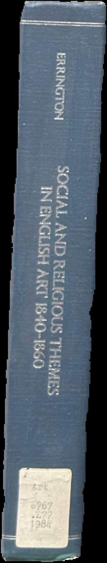 Social and religious themes in English art 1840-1860 live spine