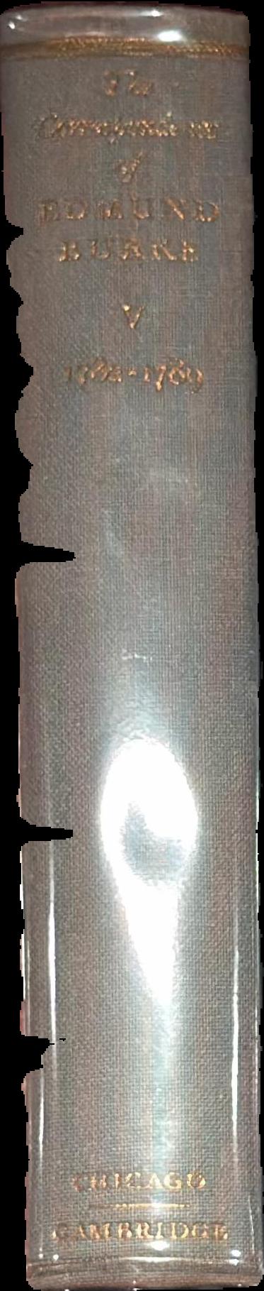 The correspondence of Edmund Burke : volume VI July 1789- December 1791 live spine
