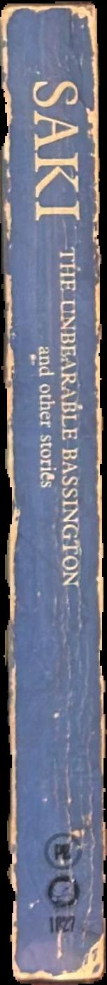 The unbearable Bassinton and other stories live spine