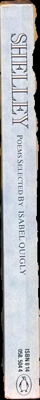 Shelley : selected poetry live spine