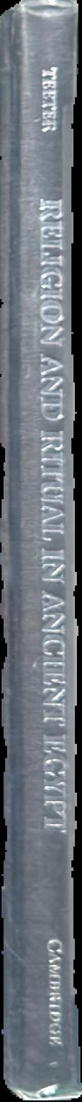 Religion and ritual in ancient Egypt live spine