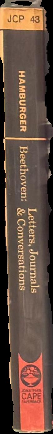 Beethoven : letters, journals and conversations live spine