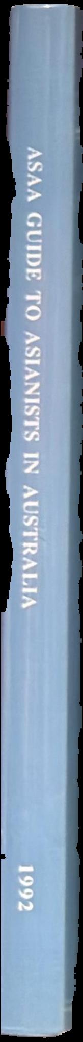 Guide to Asianists in Australia, 1992 live spine