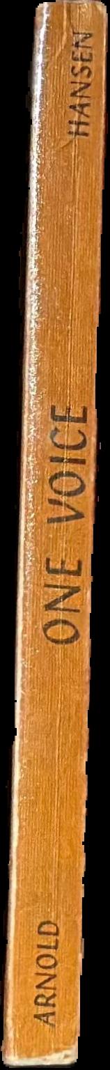 One voice : an anthology of poems in English from far and near live spine