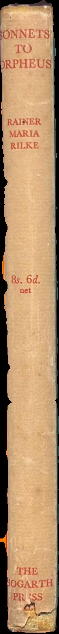 Sonnets to Orpheus live spine