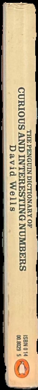 The Penguin dictionary of curious and interesting numbers live spine