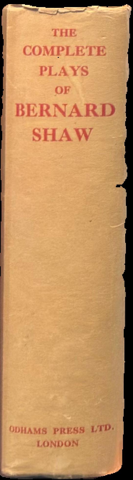 The complete plays of Bernard Shaw live spine